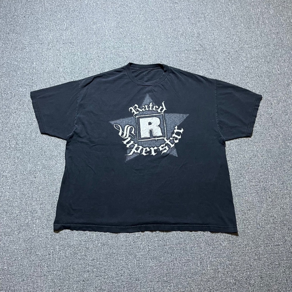 WWE Edge Rated R Superstar T Shirt 3X Black Graphic Wrestling Tee Ruthless Era